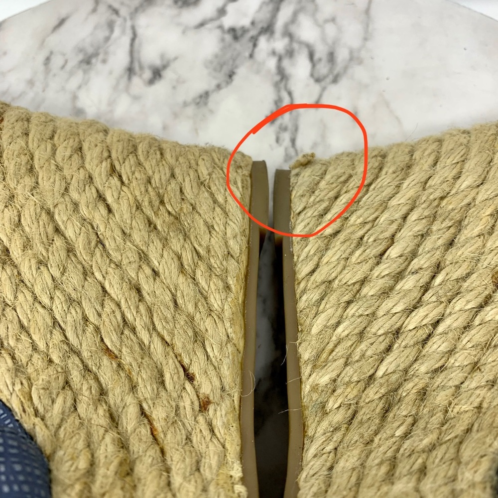 Via Spiga Karla Textured Open Toe Espadrille Wedge 8.5 Classic Resortwear Summer - Picture 9 of 16
